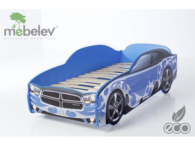 Додж синий кровать-машинка