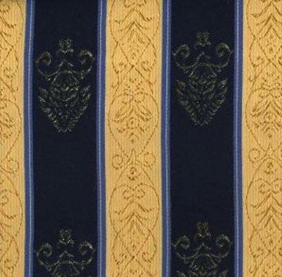 Ткань 1-й категории Жаккард синяя полоса