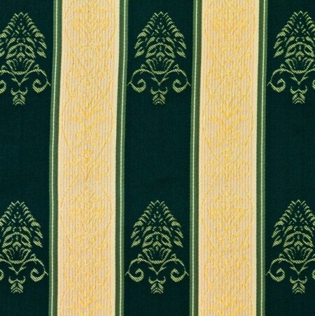 Ткань 1-й категории Жаккард зеленая полоса